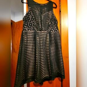 Maurice's Dress, Size 16, Black/Pink